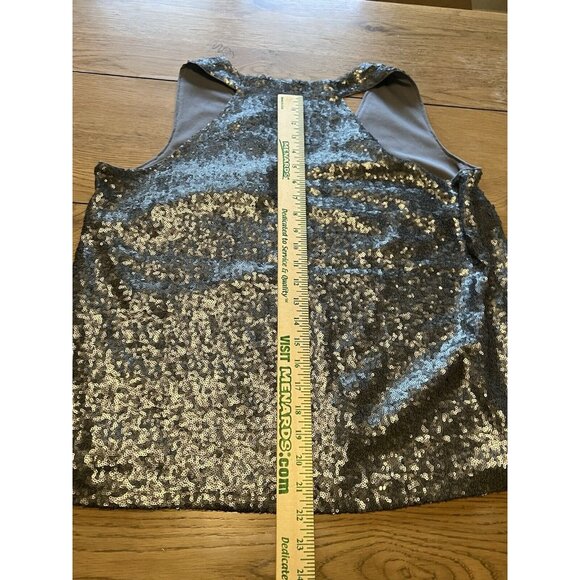 Lane Bryant Women’s‎ Sequin Tank Top Sleeveless Grey Plus Size 14/16 Formal - Picture 6 of 7